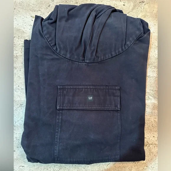 YEEZY GAP Engineered by Balenciaga Sateen Anorak - True Black - XL